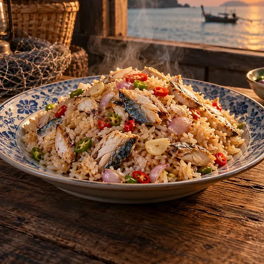 ข้าวผัดน้ำพริกกะปิปลาทู