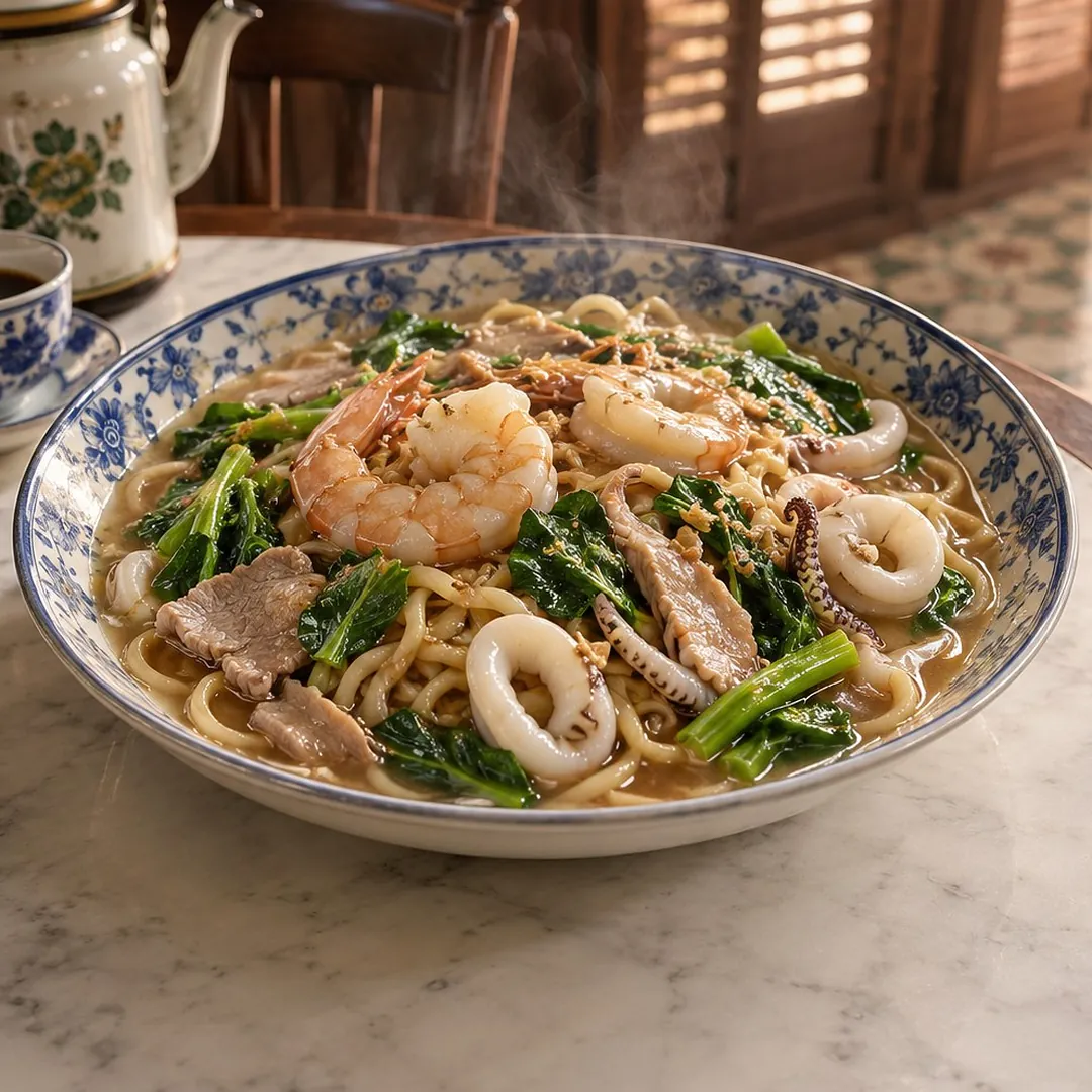 หมี่ฮกเกี้ยนราดหน้า อาหารภูเก็ต