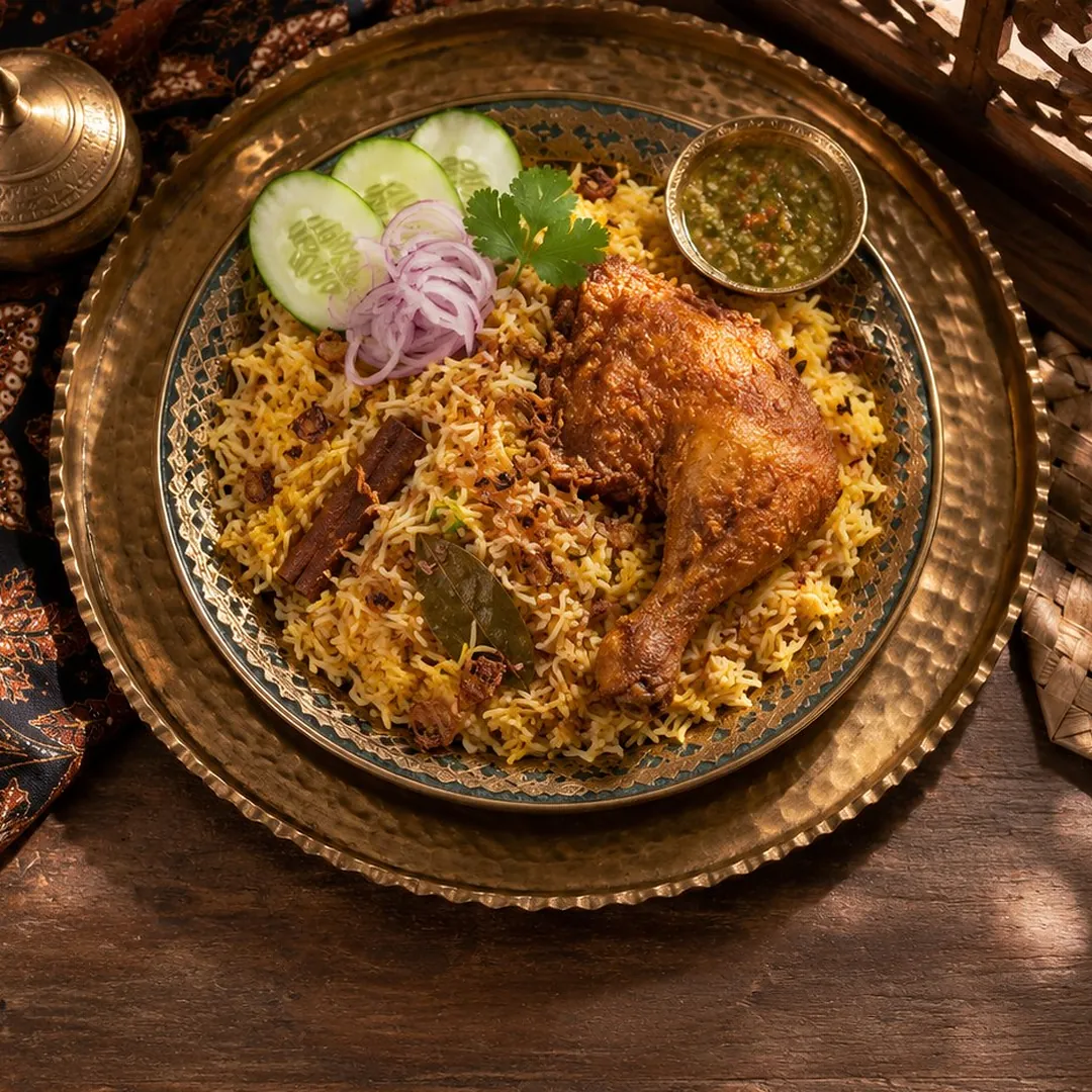 ข้าวหมกไก่ทอดแบบมุสลิมภูเก็ต อาหารภูเก็ต