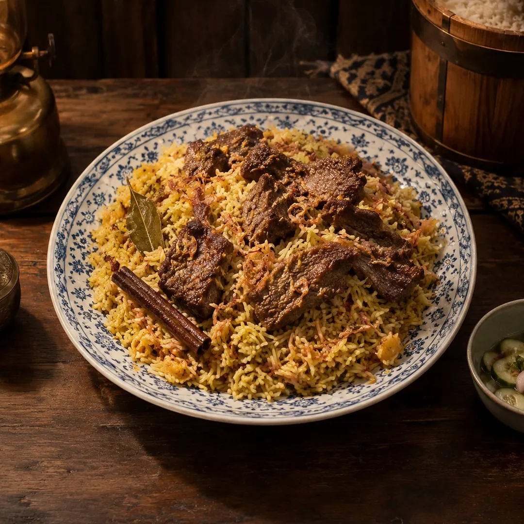 ข้าวหมกเนื้อทอด อาหารภูเก็ต