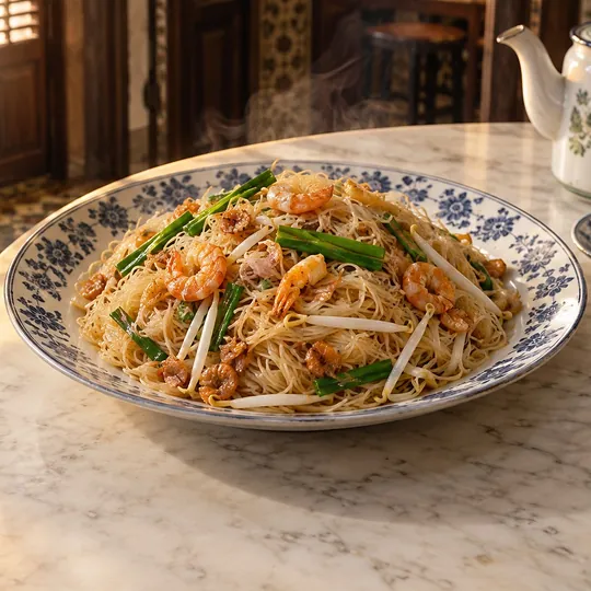 หมี่หุ้นผัดกุ้งแห้ง