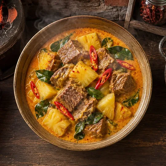 แกงเนื้อสับปะรดภูเก็ต