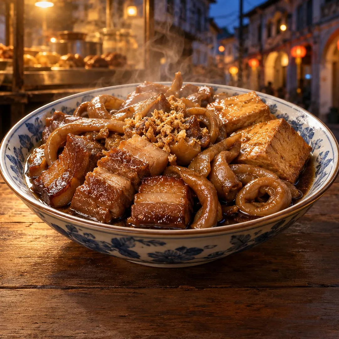 โลบะหมูและเต้าหู้ทอดภูเก็ต อาหารภูเก็ต