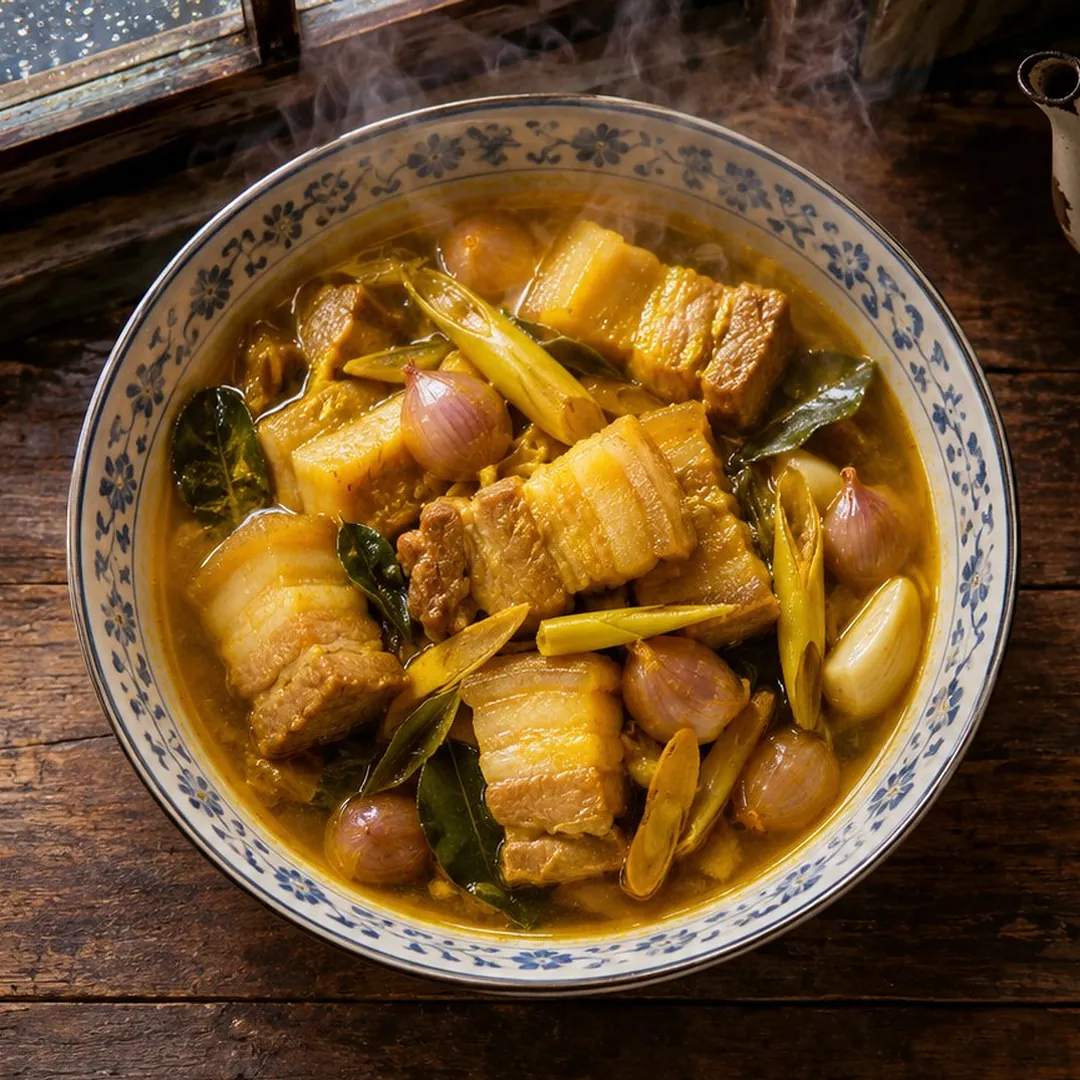 หมูสามชั้นต้มขมิ้น อาหารภูเก็ต