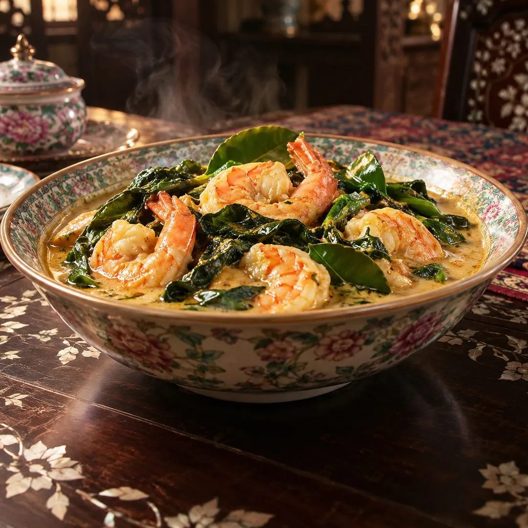 แกงกะทิกุ้งใบเหลียง อาหารภูเก็ต