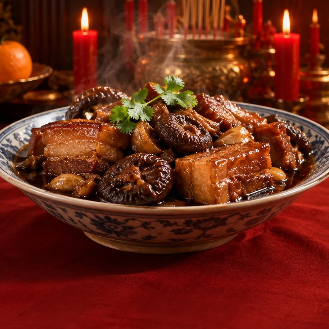 หมูฮ้องเห็ดหอม อาหารภูเก็ต