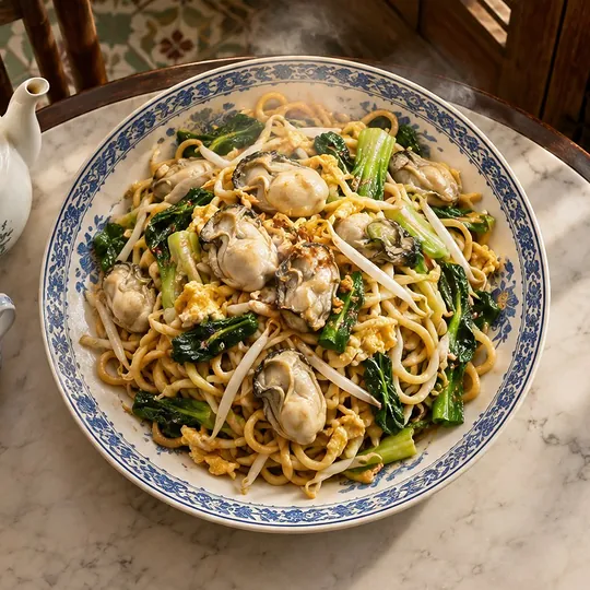 หมี่ฮกเกี้ยนผัดหอยนางรม