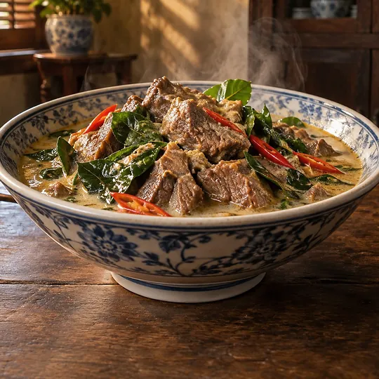 แกงเนื้อใบยี่หร่า