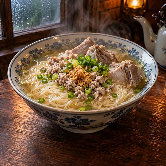 หมี่สั่วภูเก็ตน้ำซุปหมู