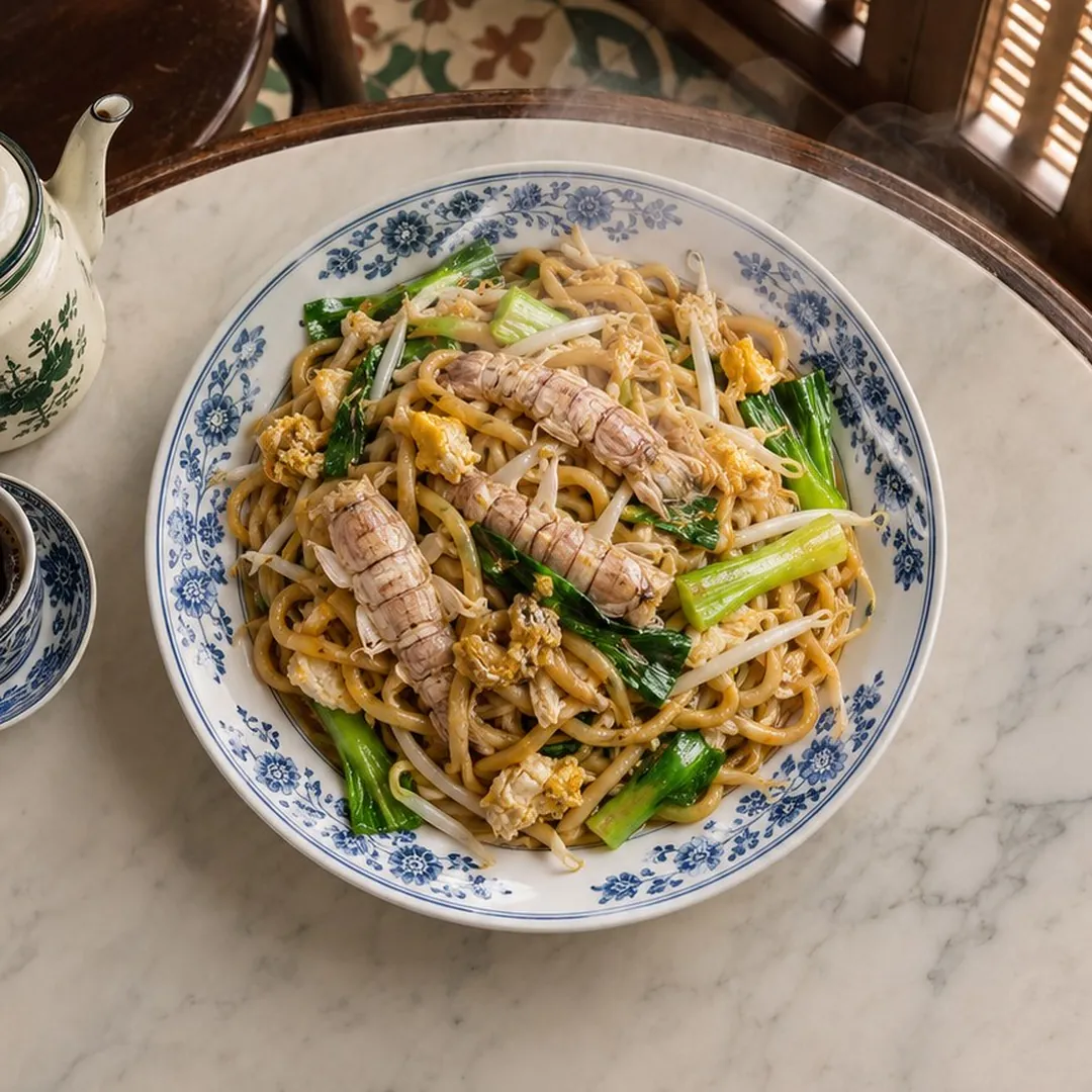 หมี่ฮกเกี้ยนผัดกั้ง อาหารภูเก็ต