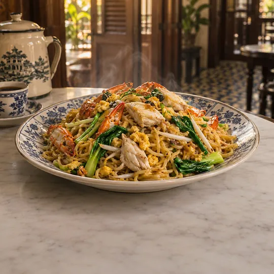 หมี่ฮกเกี้ยนผัดปูม้า