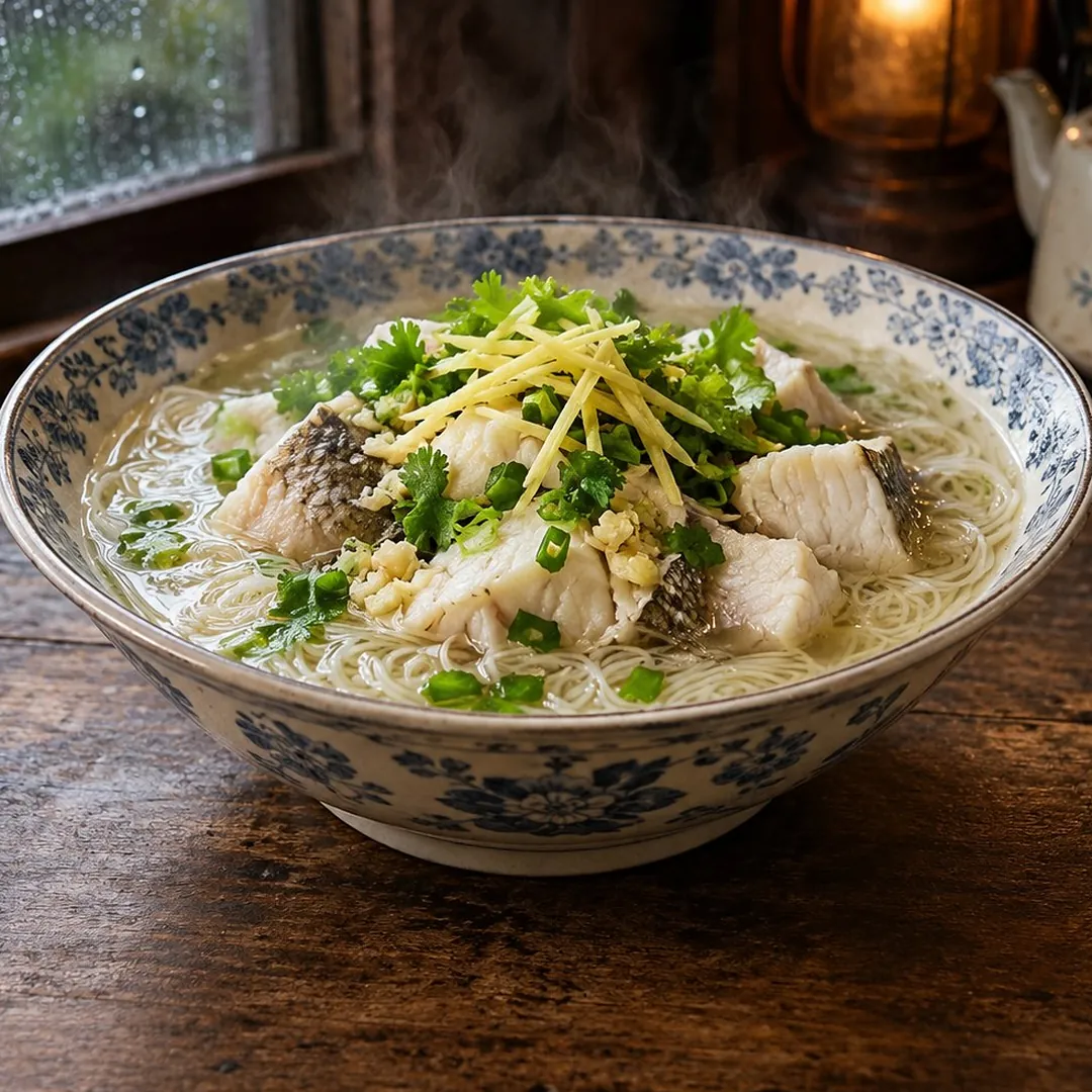 หมี่สั่วปลาเก๋าน้ำใส อาหารภูเก็ต