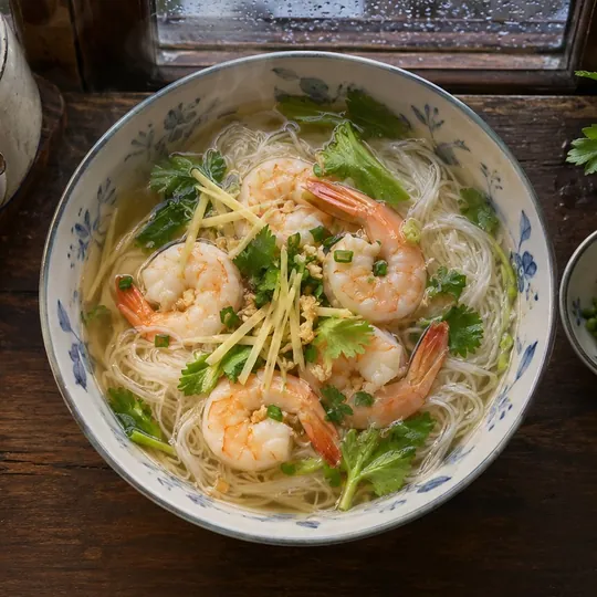 หมี่สั่วกุ้งน้ำใส