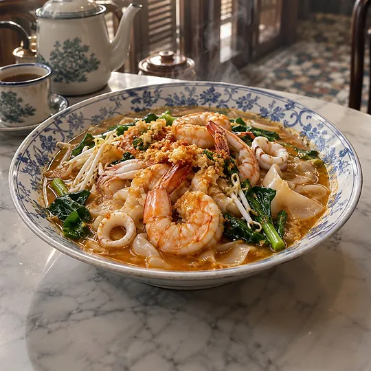 ก๋วยเตี๋ยวราดหน้าแกงส้มทะเลภูเก็ต