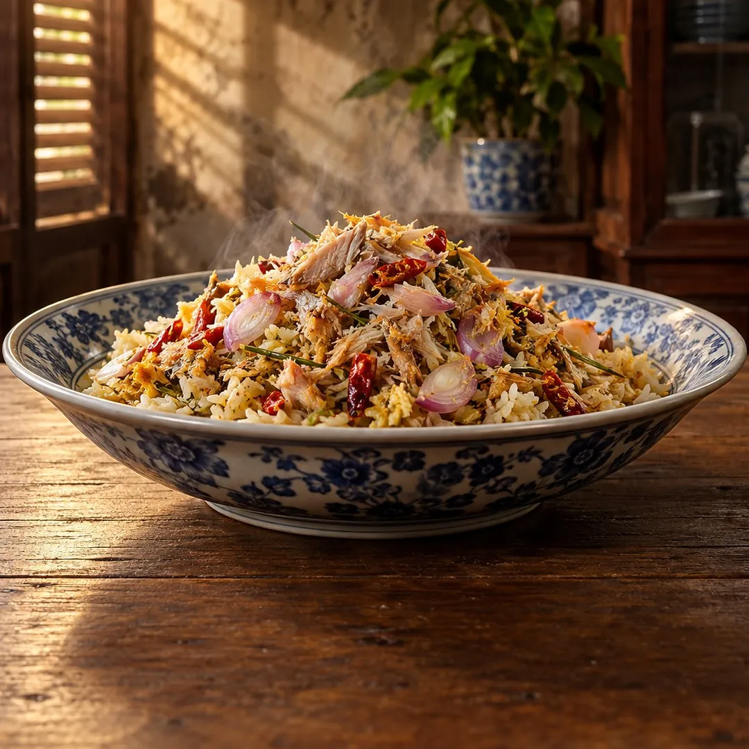 ข้าวยำเครื่องแกงหัวทือ อาหารภูเก็ต