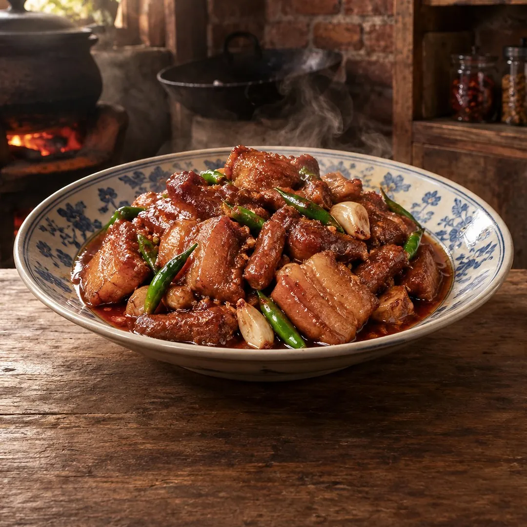 หมูผัดเต้าหู้ยี้แบบภูเก็ต อาหารภูเก็ต
