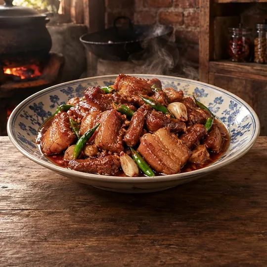 หมูผัดเต้าหู้ยี้แบบภูเก็ต