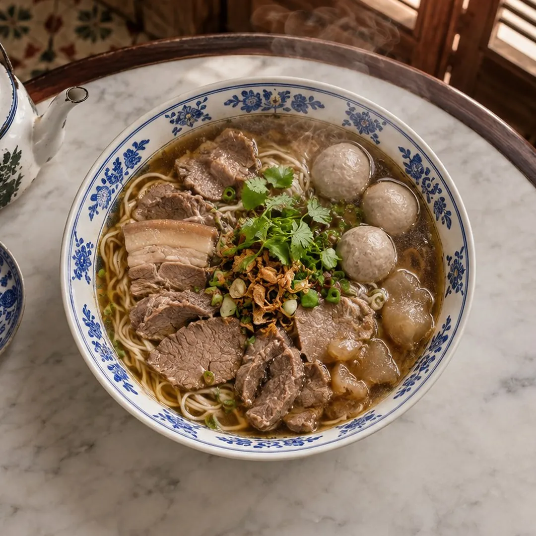 ก๋วยเตี๋ยวเนื้อลูกชิ้น อาหารภูเก็ต