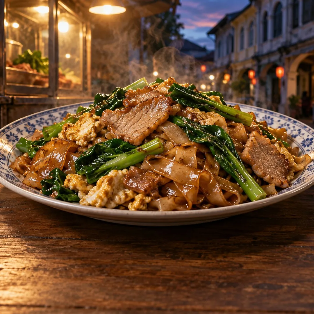 ผัดซีอิ๊วหมู อาหารภูเก็ต