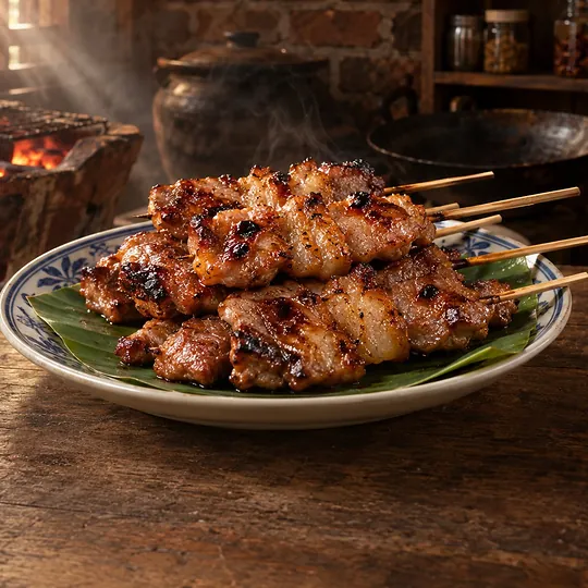หมูปิ้งโบราณ