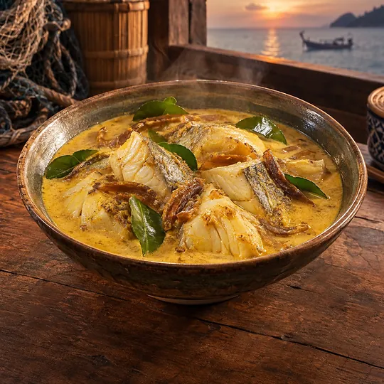 แกงกะทิปลาทะเลส้มควาย