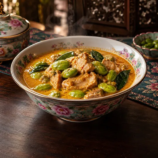 แกงกะทิหมูสะตอ