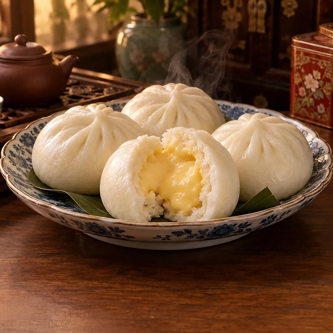 ซาลาเปาไส้ครีม อาหารภูเก็ต