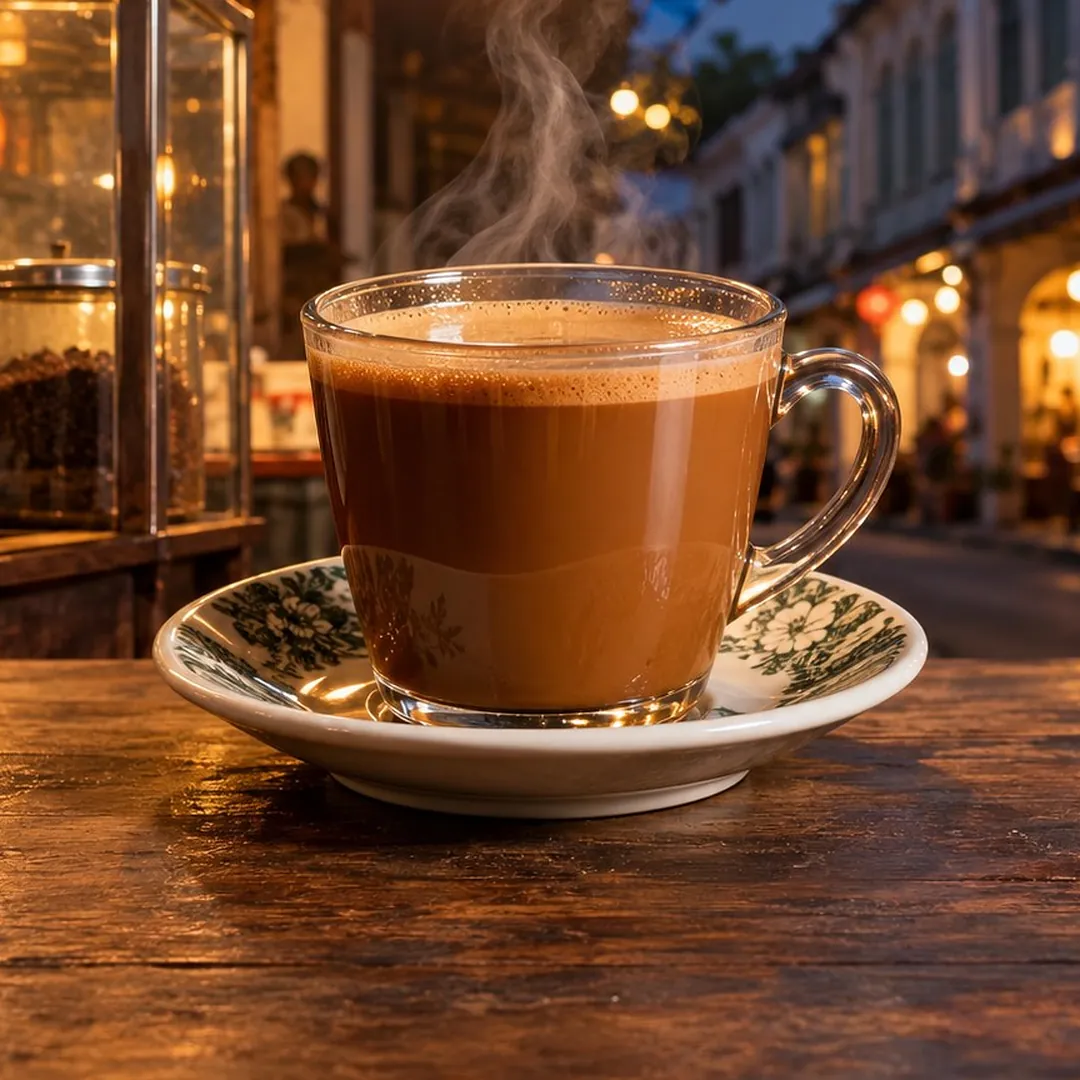 กาแฟโบราณร้อน อาหารภูเก็ต