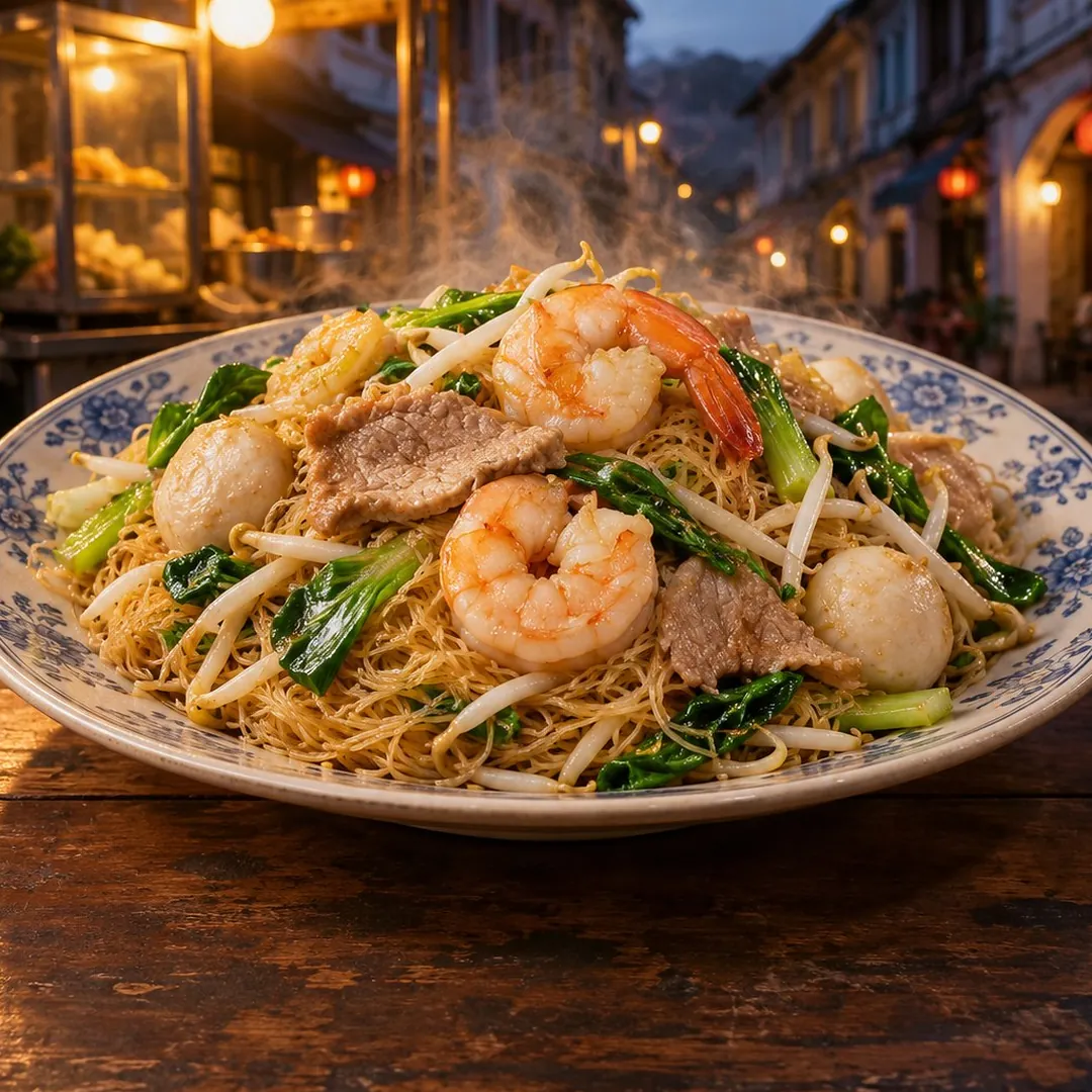 หมี่กวางตุ้งผัดภูเก็ต อาหารภูเก็ต
