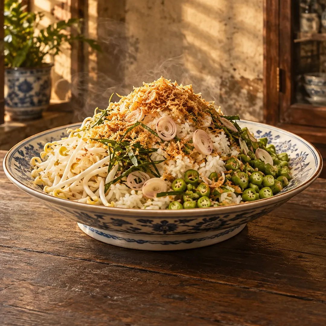 ข้าวยำปักษ์ใต้แบบมุสลิมภูเก็ต อาหารภูเก็ต
