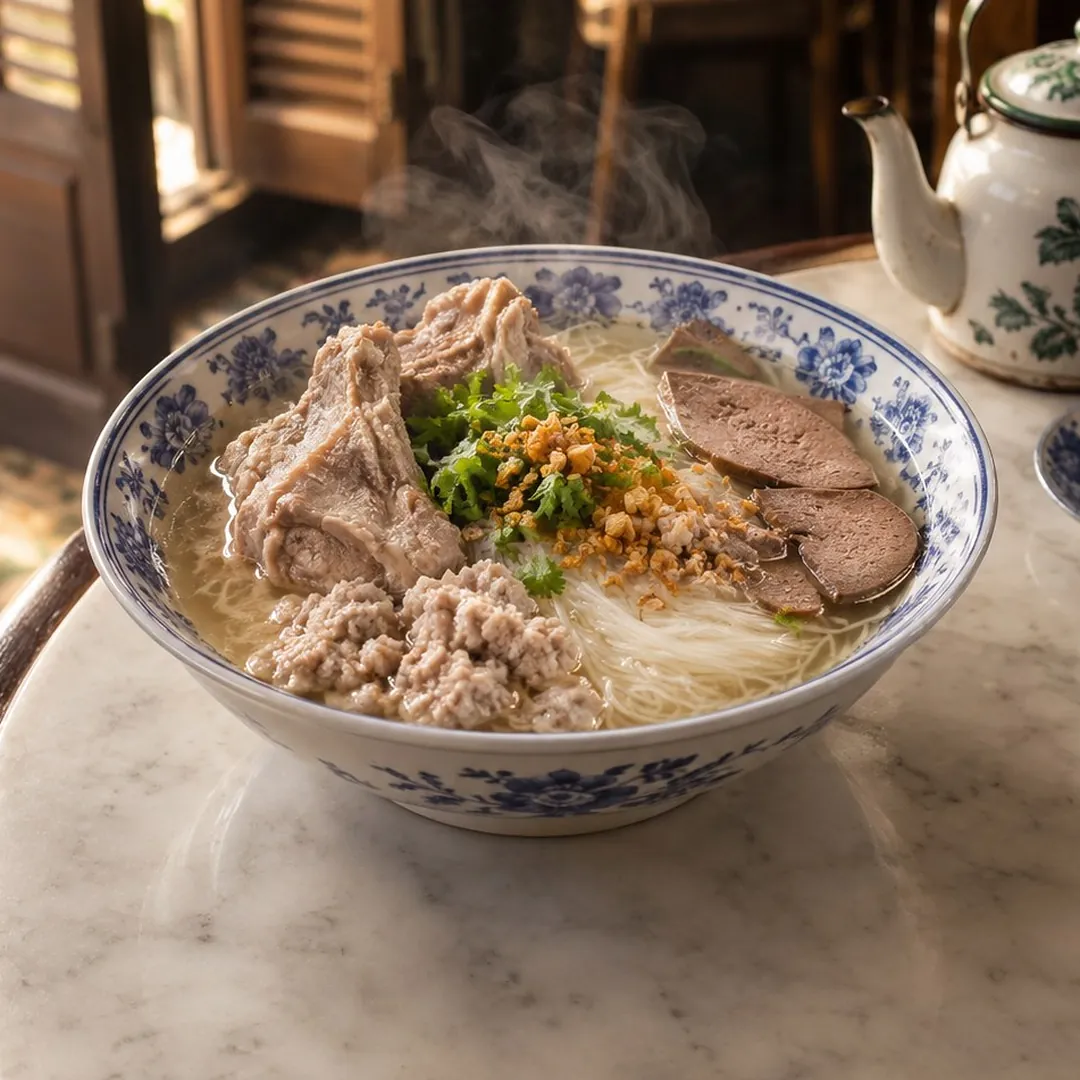 หมี่สั่วเครื่องในหมูภูเก็ต อาหารภูเก็ต