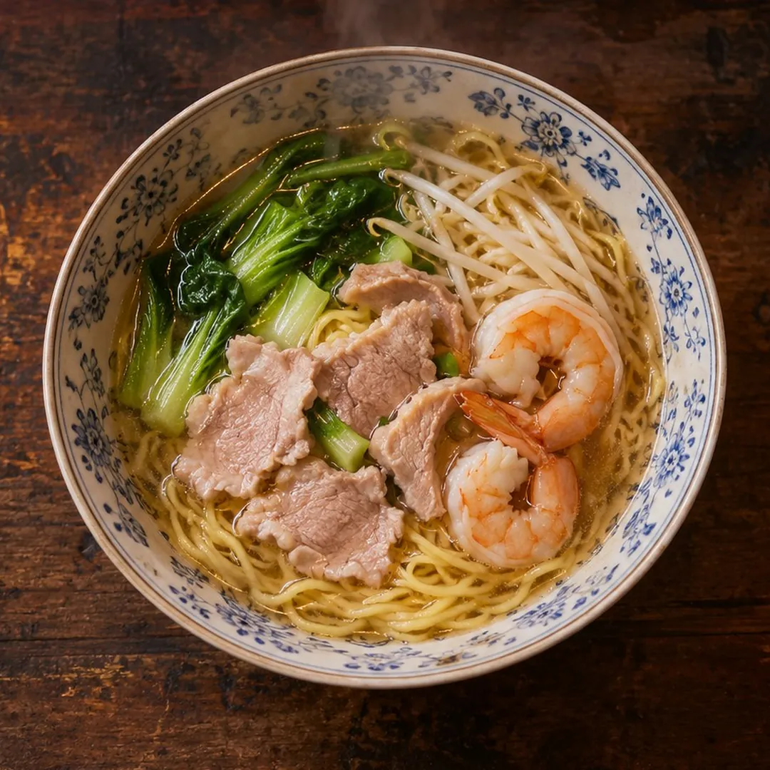 บะหมี่เหลืองน้ำแบบคนในทู อาหารภูเก็ต