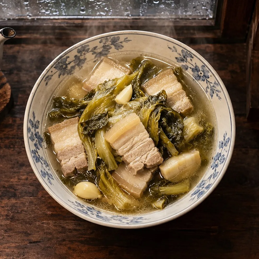 แกงจืดเกี้ยมฉ่ายหมูสามชั้น อาหารภูเก็ต