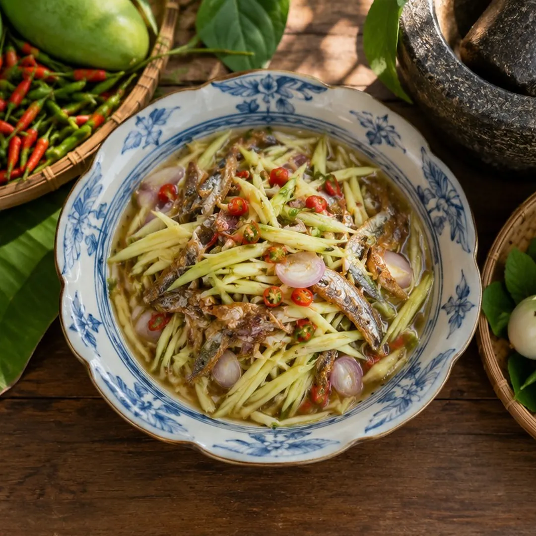 น้ำชุบมะม่วงเปรี้ยวปลาฉิ้งฉ้าง อาหารภูเก็ต
