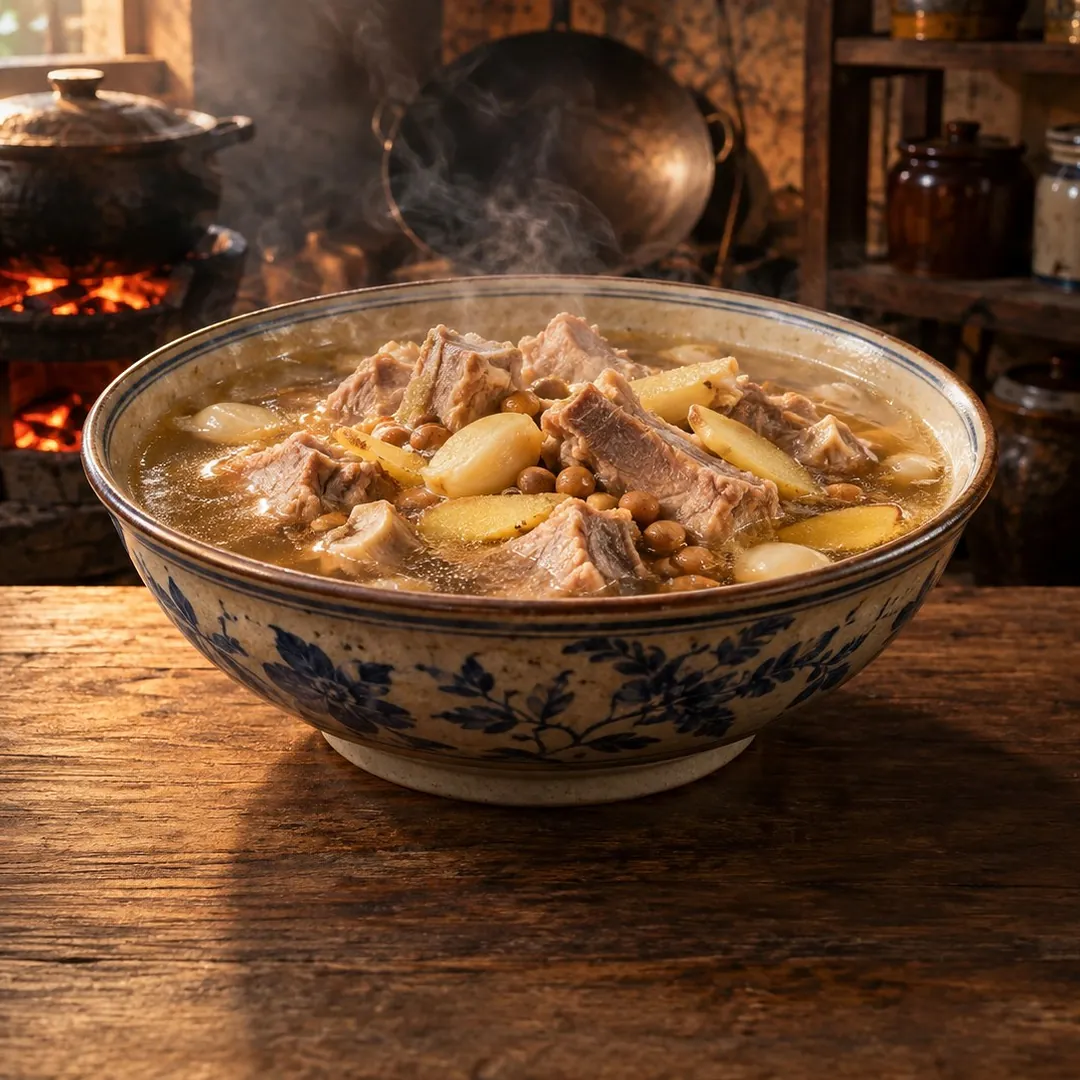 ซุปซี่โครงหมูเต้าเจี้ยว อาหารภูเก็ต
