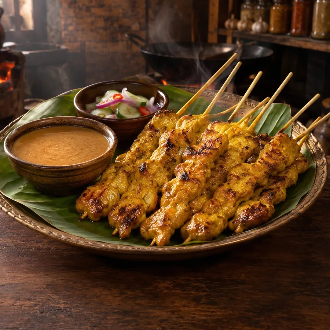สะเต๊ะไก่ภูเก็ต อาหารภูเก็ต