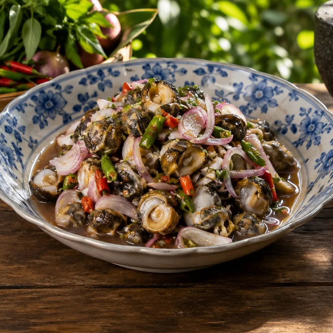 ยำหอยติบน้ำเคย อาหารภูเก็ต