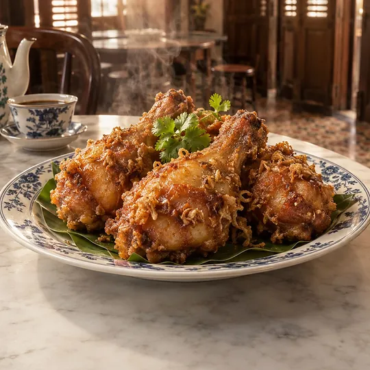 น่องไก่ทอดแบบติ่มซำภูเก็ต