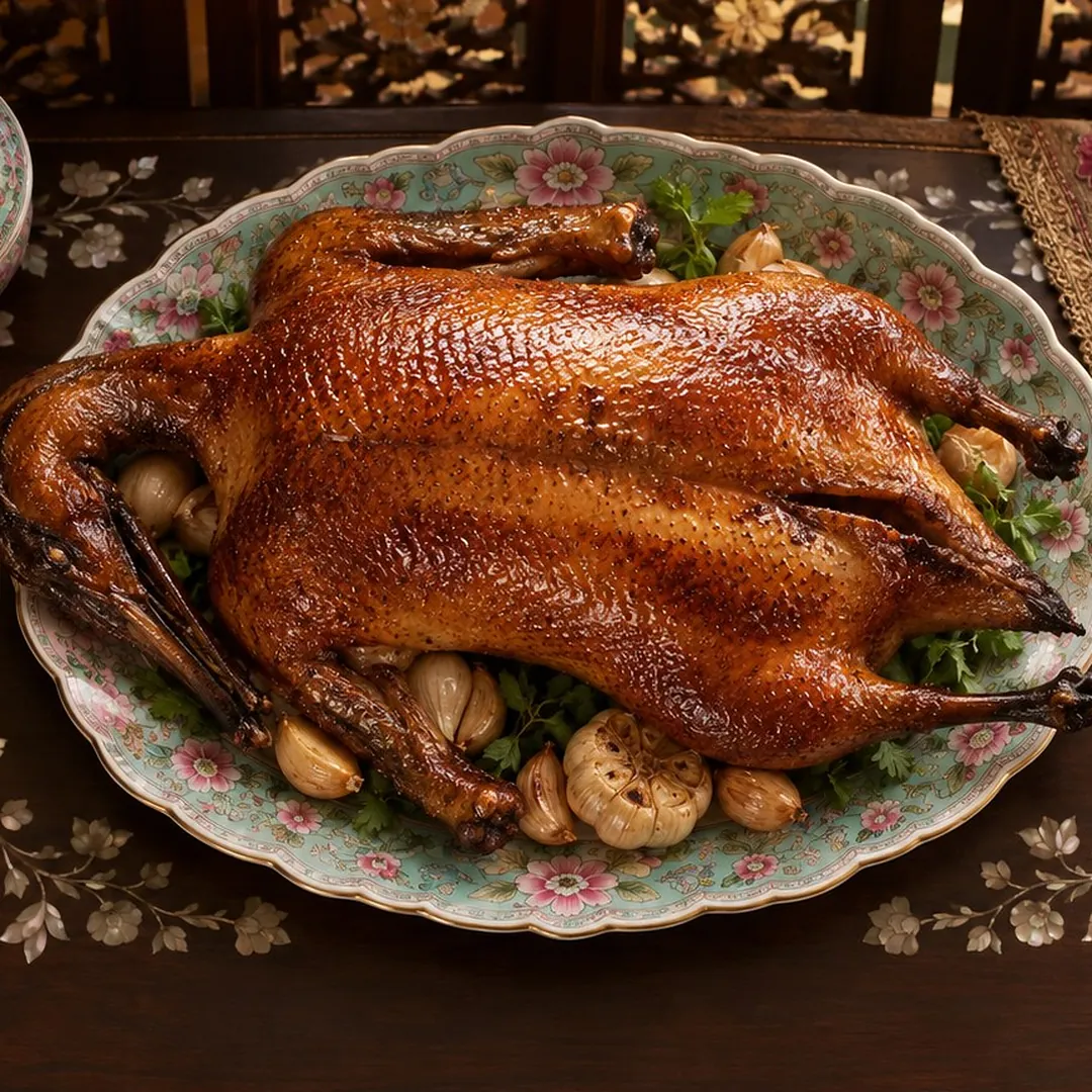 เป็ดย่างเกลือเตาถ่านภูเก็ต อาหารภูเก็ต