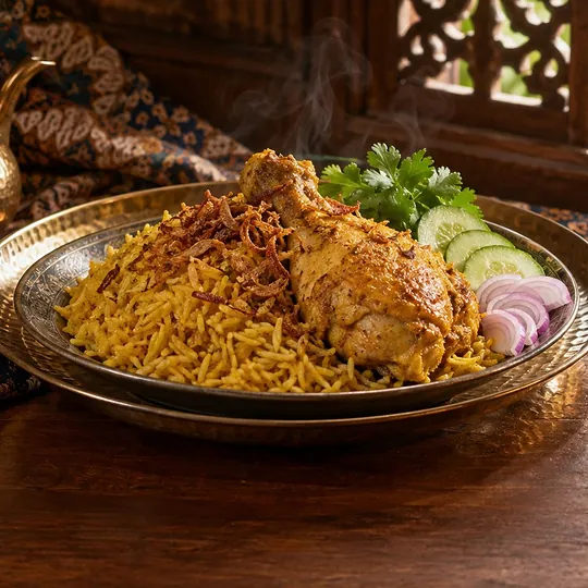 ข้าวหมกไก่สไตล์ร้านโรตีภูเก็ต