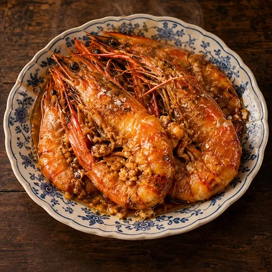 กุ้งทอดเกลือในมันกุ้ง