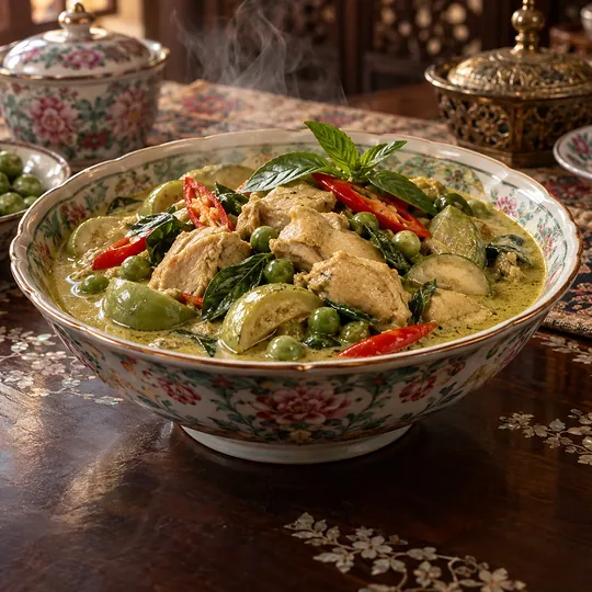 แกงเขียวหวานไก่สูตรครัวภูเก็ต