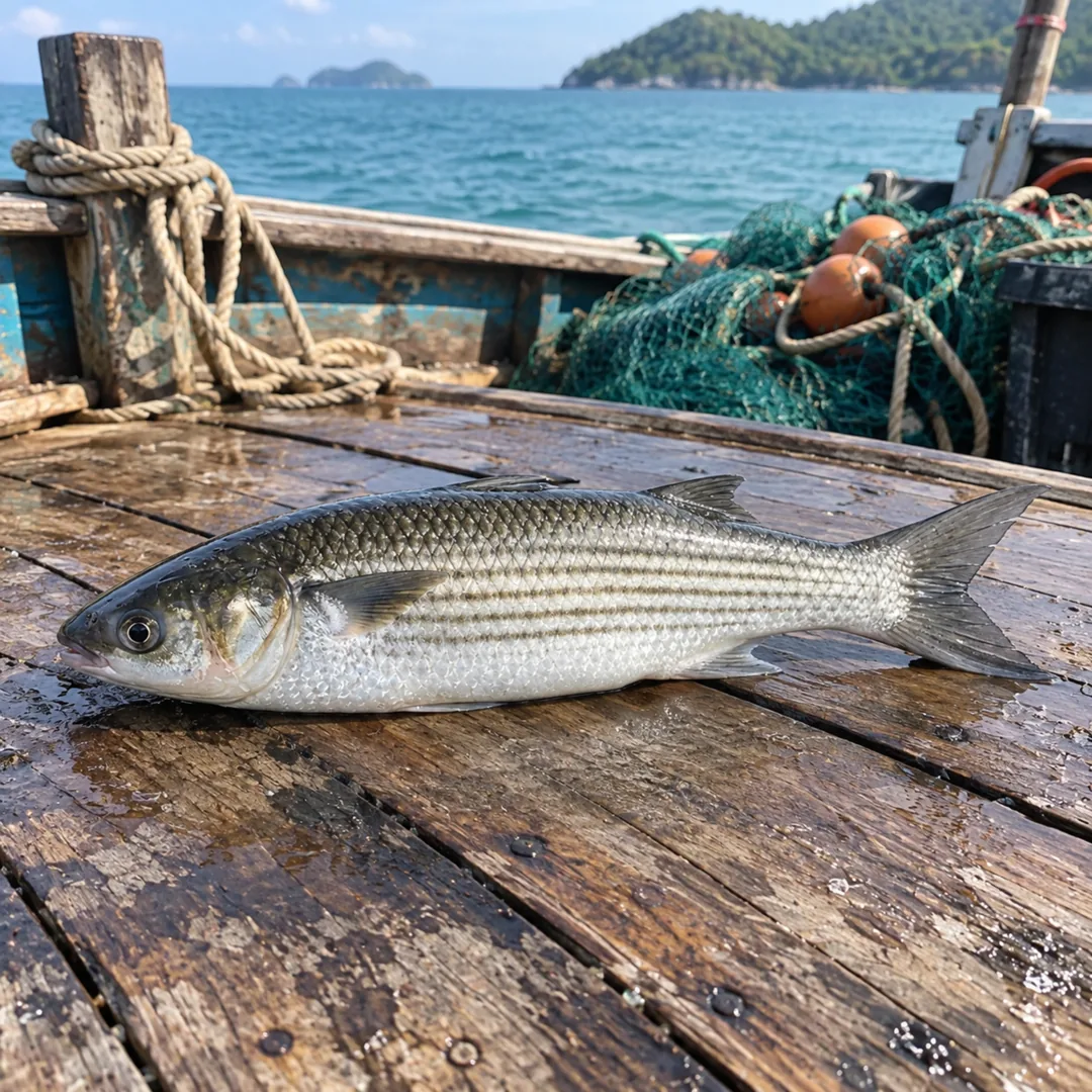 ปลากระบอกตัวใหญ่ อาหารทะเลสด