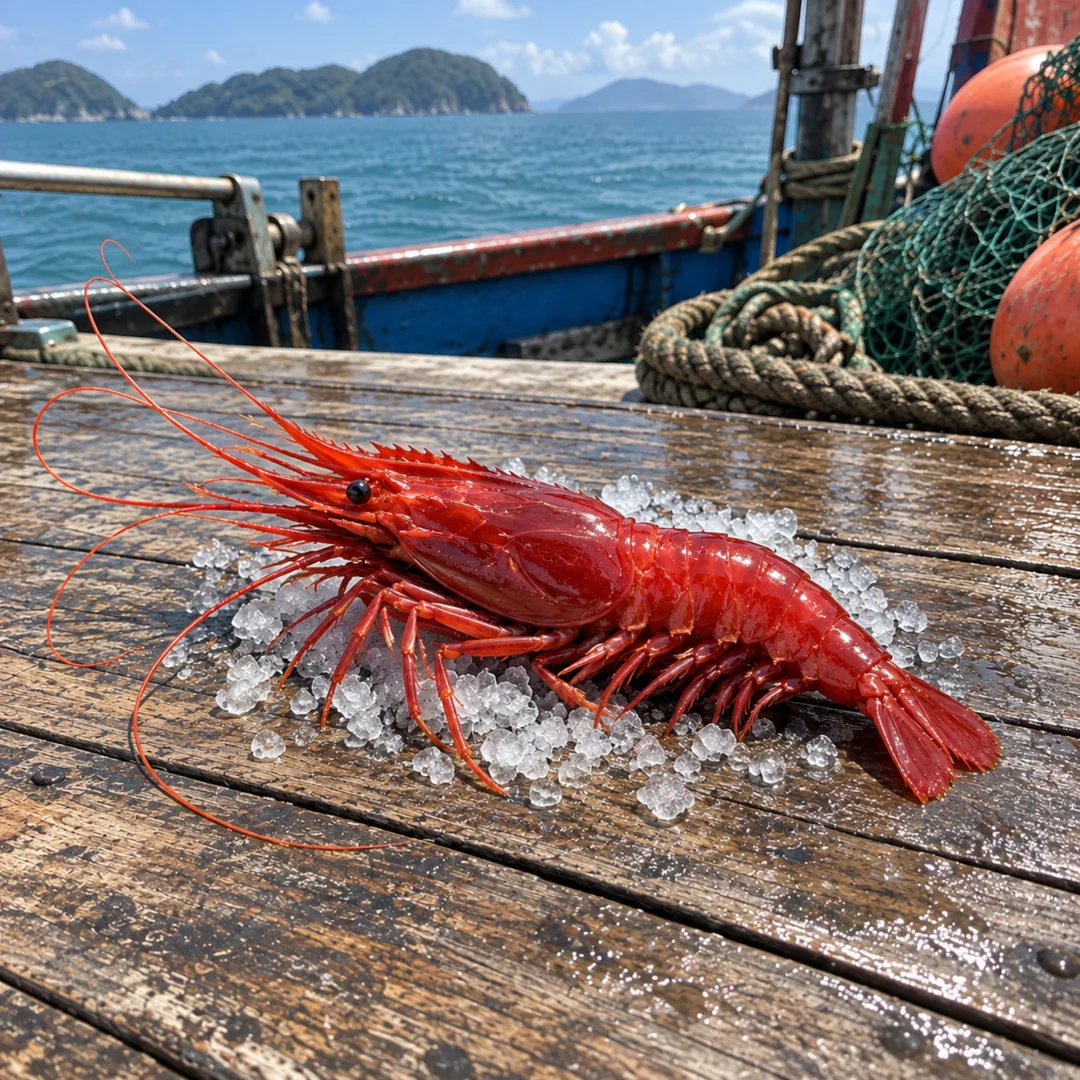 กุ้งแดงสเปน (ตัวเดียว) อาหารทะเลสด