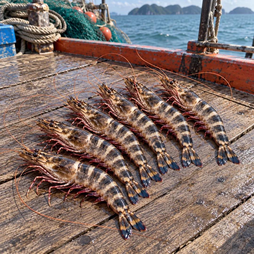 กุ้งลายเสือ ไซซ์ XL อาหารทะเลสด